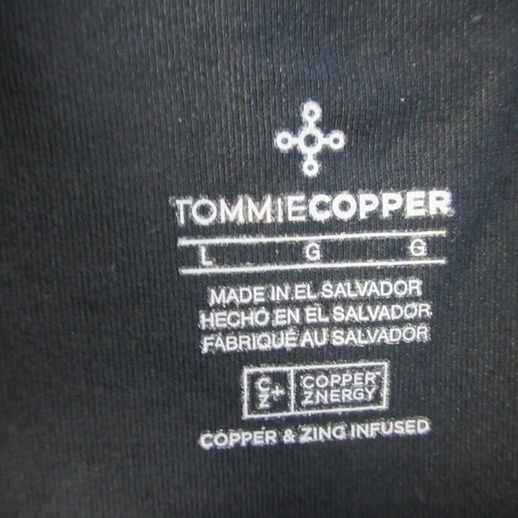 Tommie Copper Lower Back Support Shirt Men Large Black Stretch Compression 248 - Picture 3 of 11